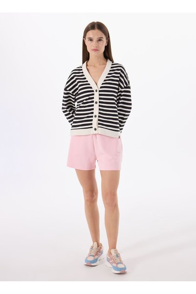 Pink Women's Standard Sweat Shorts J4Sl-Sht7017