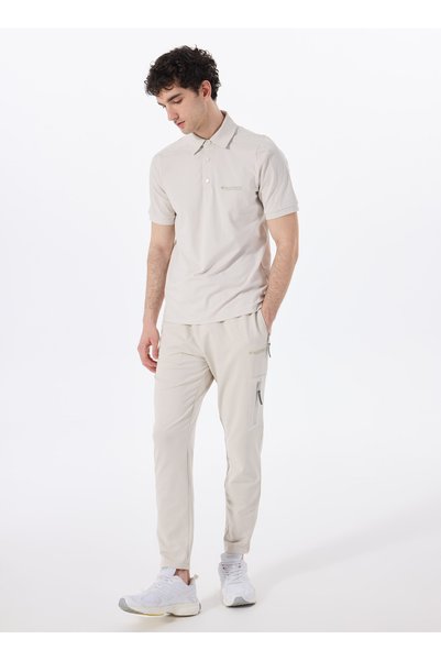 D5Sm-Ea3711 Stone Relaxed Plain Men's Sweatpants