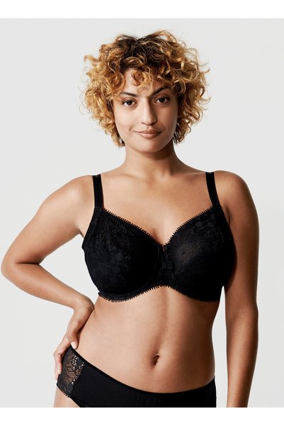 Black Underwire Bra C15F10