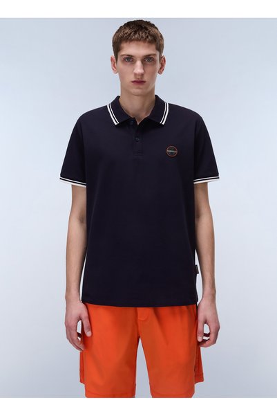 Np0A4Id51761-E-Macas Ss 1 Navy Blue Relaxed Men's T-Shirt