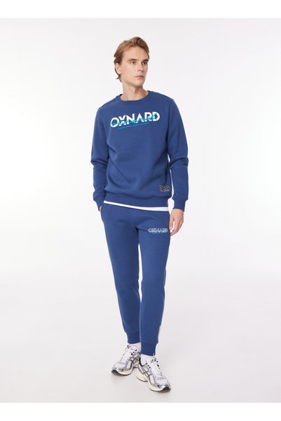 Blue Men's Sweatpants Oxm2007_Signature-M-Jogger