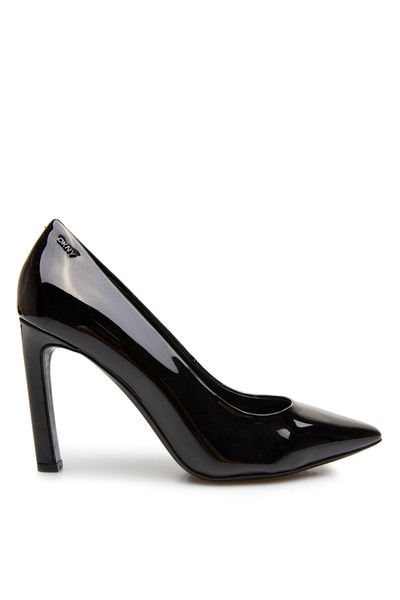 Rubber Black Women's Heeled Shoes K3461842