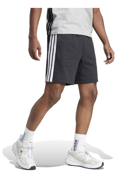 Je6414 m 3S ft Sho Black Elastic Waist Regular Fit Straight Men's Shorts