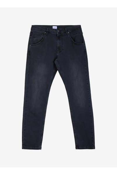 Slim Fit Washed Anthracite Men's Denim Pants Michigan Slim - 1302