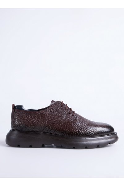 Leather Brown Men's Casual Shoes Brescan