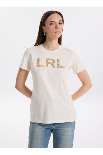 Crew Neck Off-White Women's T-Shirt KATLIN-SHORT SLEEVE-T-SHIRT