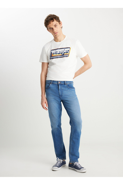 Regular Waist Straight Men's Denim Pants W12S00018357 Texas Slim Denim