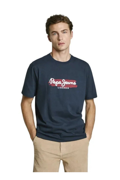 Crew Neck Navy Blue Men's T-Shirt Pm509713-594 Arsham