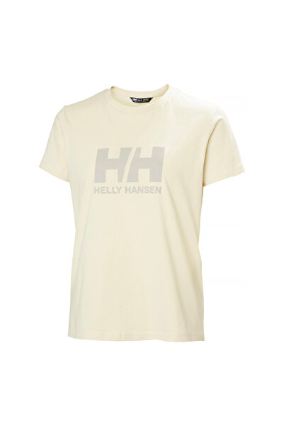 Hha.54593_helly Hansen W Hh Logo T- крем маица со тркалезен изрез, обичен крој, за жени