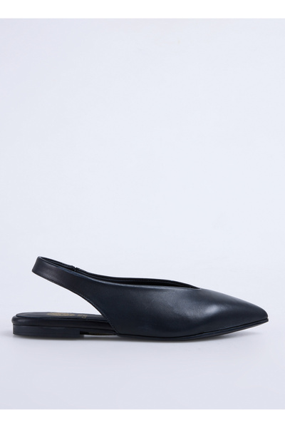 Leather Black Women's Ballerinas D-Martinez