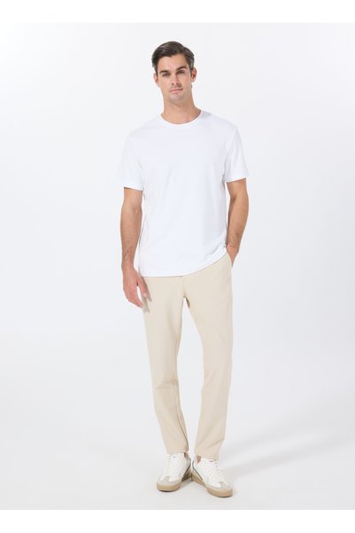 Tie-Up Waist Regular Leg Beige Men's Chino Pants F5Sm-Pnt 2720