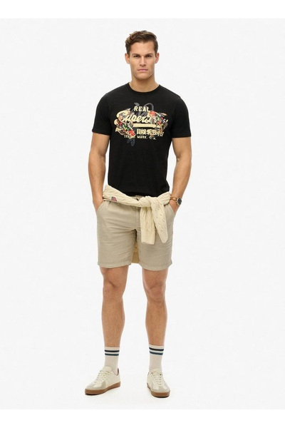 Crew Neck Black Men's T-Shirt M1012111A-02A_Vl Tokyo Relaxed Tee