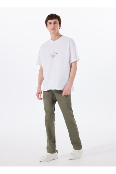 Men's Green Texas Slim Pants Jean W12S004826-Darkgreen