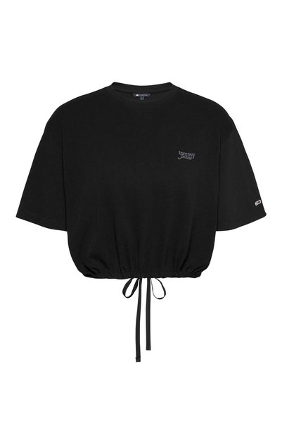 Crew Neck Black Women's T-Shirt Dw0Dw20324Bds