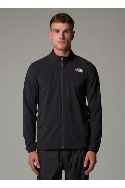 Nf0A8Cd8Jk31-M Nimble Jacket - Eu Black Hood Collar Regular Fit Plain Men's Raincoat