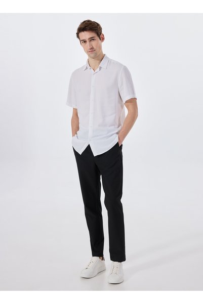 Lemon Tie Waist Normal Leg Black Men's Chino Pants Mml5Sm-Pnt 9535
