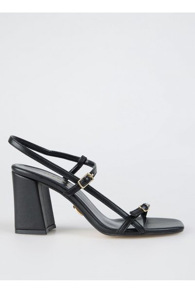 Black Women's Heeled Sandals Bilthe