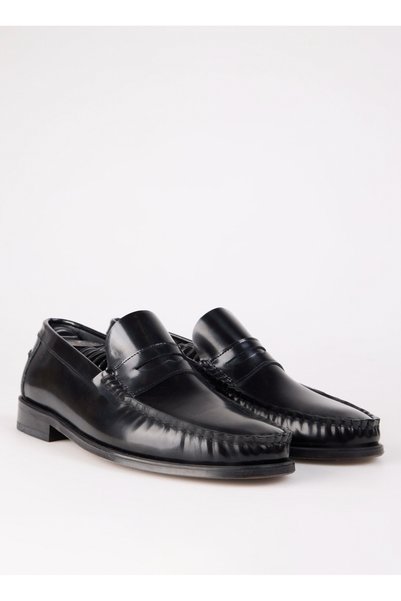 Black Men's Leather Classic Shoes KUZMAN