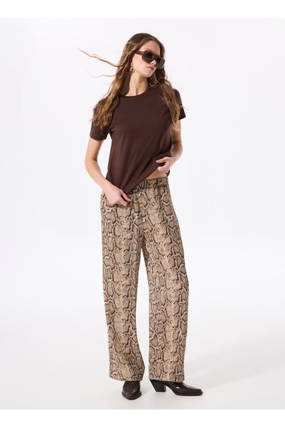 Standard Waist Straight Multicolor Women's Pants F5Sl-Pnt0037
