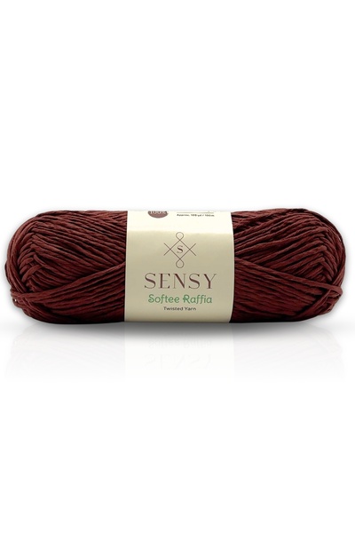 Premium Softee Raffia меко предиво од рафија, предиво од хартија, предиво за рачно плетење, предиво за хоби, предиво за подметачи, предиво за чанти, темно бакарна