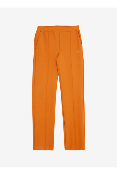 Orange Women's Elastic Waist Sweatpants J4Wl-Ea7045