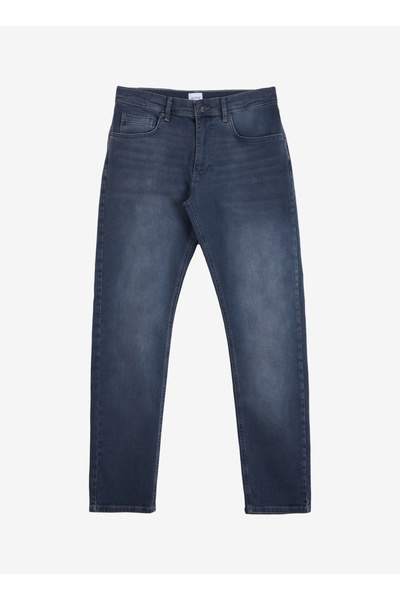 Straight Navy Blue Men's Denim Trousers Washington Straight-23