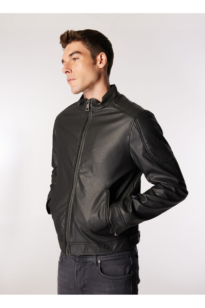 Black Men's Coat 251 Lcm 232005   Maroc Black