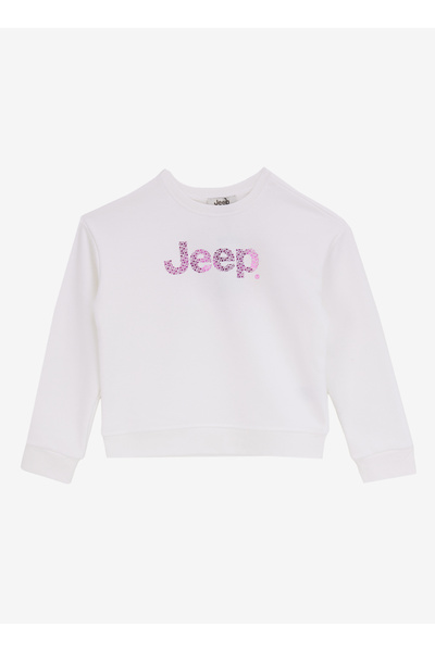 Ecru Girl's Printed Sweatshirt J4Wg-Swt7570 Size: 11-12 Years