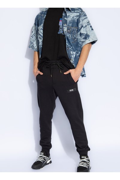 Crew Neck Black Men's T-Shirt 76GAH6RB