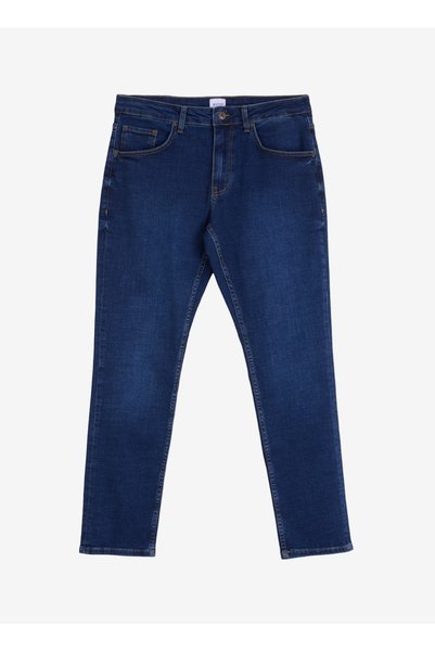 Slim Fit Washed Indigo Men's Denim Pants Toledo Tapered - 1307