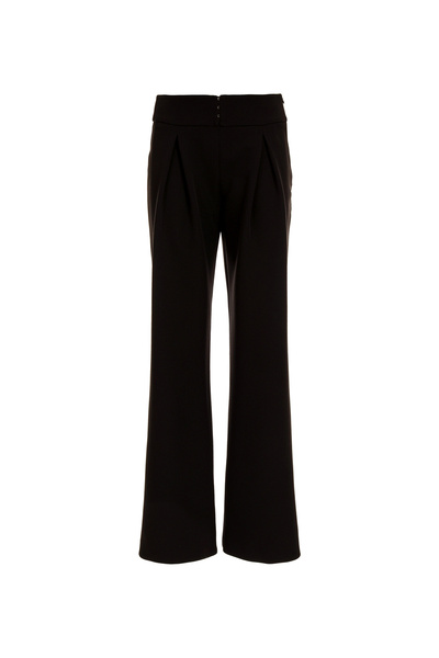 High Waist Standard Black Women's Trousers 77CBA145