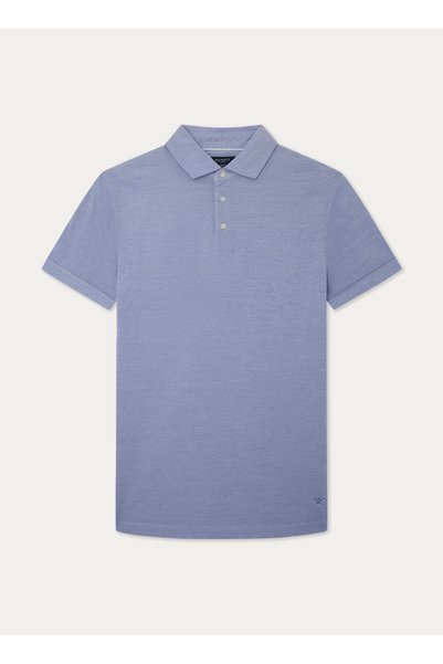 Light Blue Men's Slim Fit Polo T-Shirt Hm563275