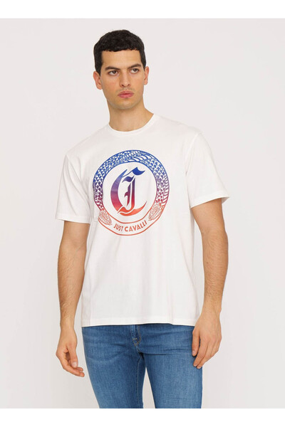 Crew Neck White Men's T-Shirt 76Oahg04