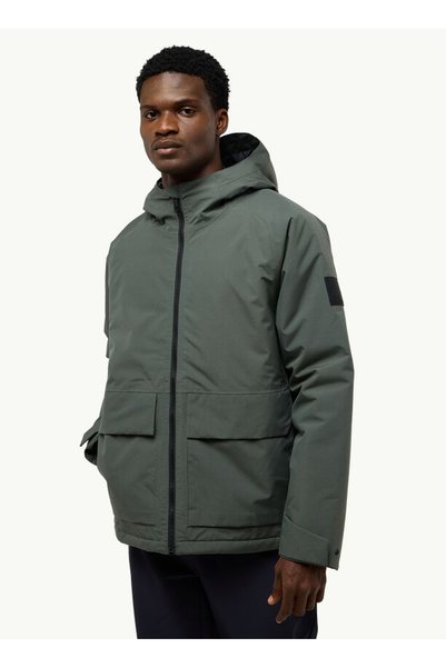 Anthracite Men's Hooded Collar Regular Fit Jacket A60205TEMPELTOR JKT M