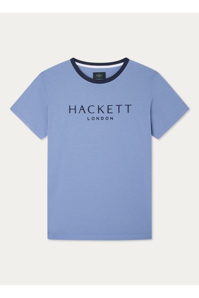 Crew Neck Blue Men's T-Shirt Hm500797