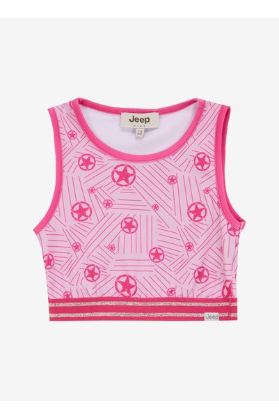 Pink Girl Printed Undershirt J5Sg-Tst7514
