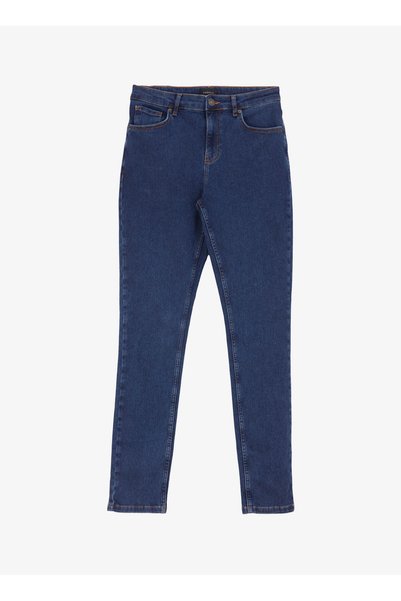 Regular Waist Narrow Leg Skinny Fit Blue Men's Denim Pants F4Wm-Pnt 2800