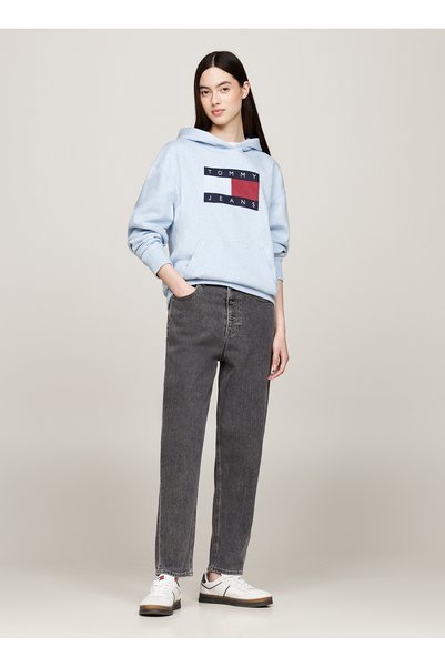Tapered Fit High Waist Black Women's Denim Pants Mom Jean Uh Tpr Bf Dg4171
