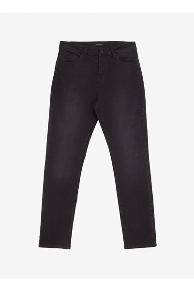 Regular Waist Slim Fit Anthracite Men's Denim Trousers F4WM-PNT 2777