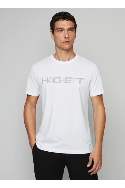 Crew Neck White Men's T-Shirt Hm500783