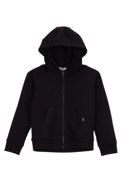 Plain Black Boys' Sweatshirt J4Wb-Swt7700