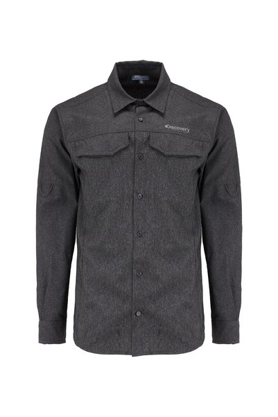 Anthracite Men's Relaxed Fit Printed Shirt D4Wm-Gml3300