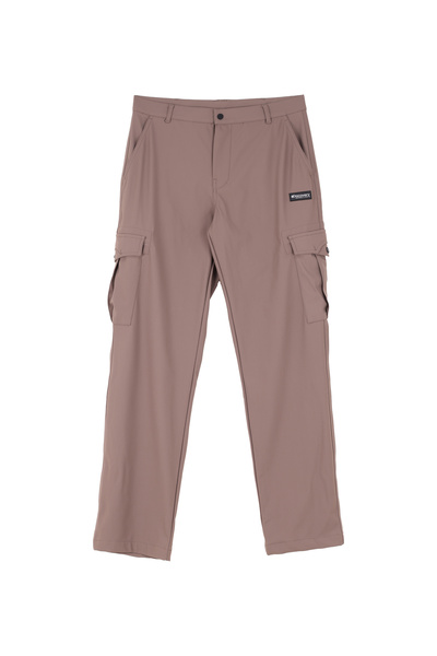 Straight Leg Camel Hair Men's Cargo Pants D4Wm-Pnt3426