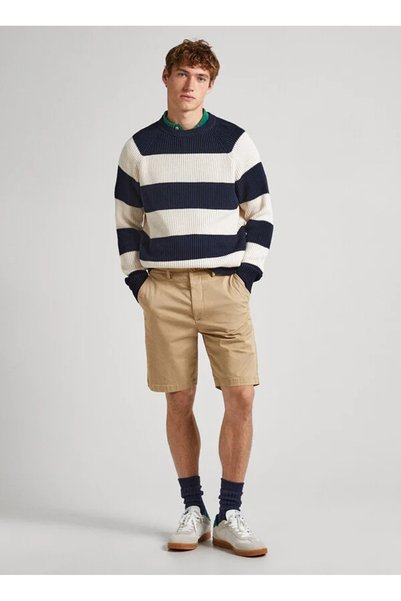 Regular Fit Khaki Men's Shorts Pm801092 858 Regular Chino Short