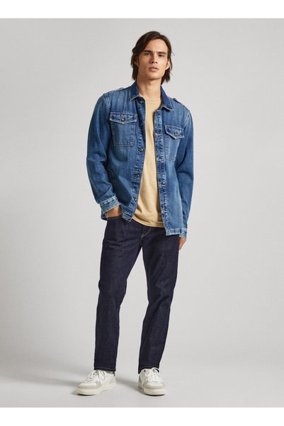 Men's Denim Jacket Pm402886 000 Luka Stencil