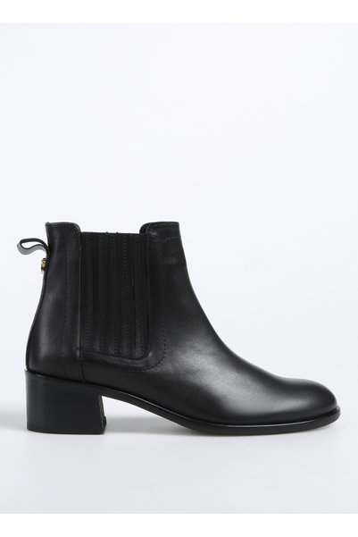Black Women's Leather Boots D-Donata