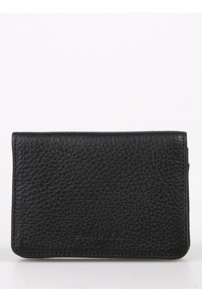 Black Men's Wallet Frk 336 Flt Leather Black