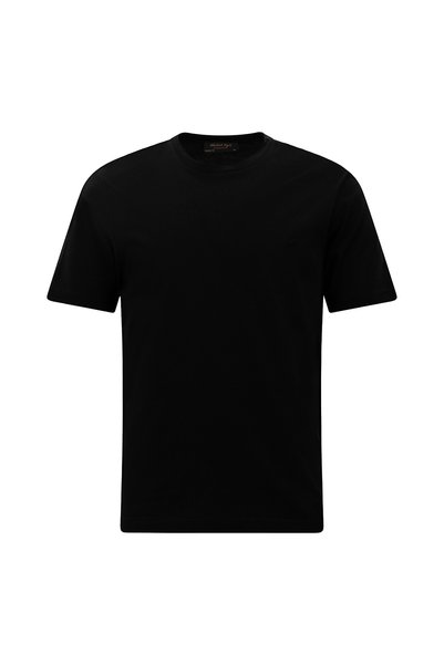 Crew Neck Regular Fit Embroidered Modal Blend T-Shirt