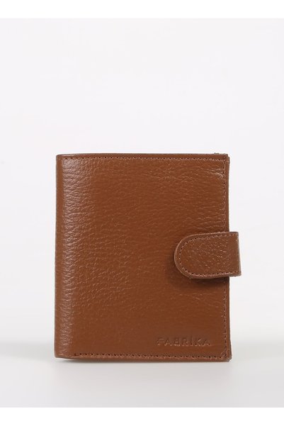 Tan Men's 12X9X1 cm Leather Wallet Frk 314 Flt
