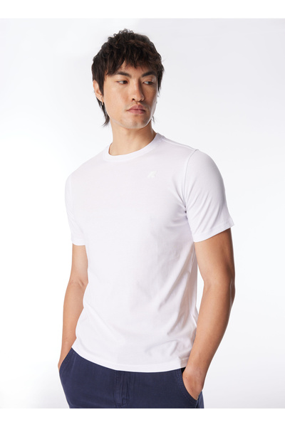 Crew Neck White Men's T-Shirt K4125Ew_Odom Letitrain